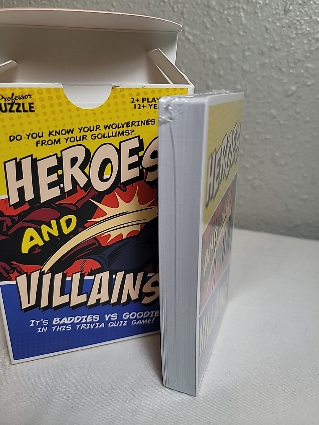 Professor Puzzle – Heroes and Villains Quiz Card Game Suitable for 12+