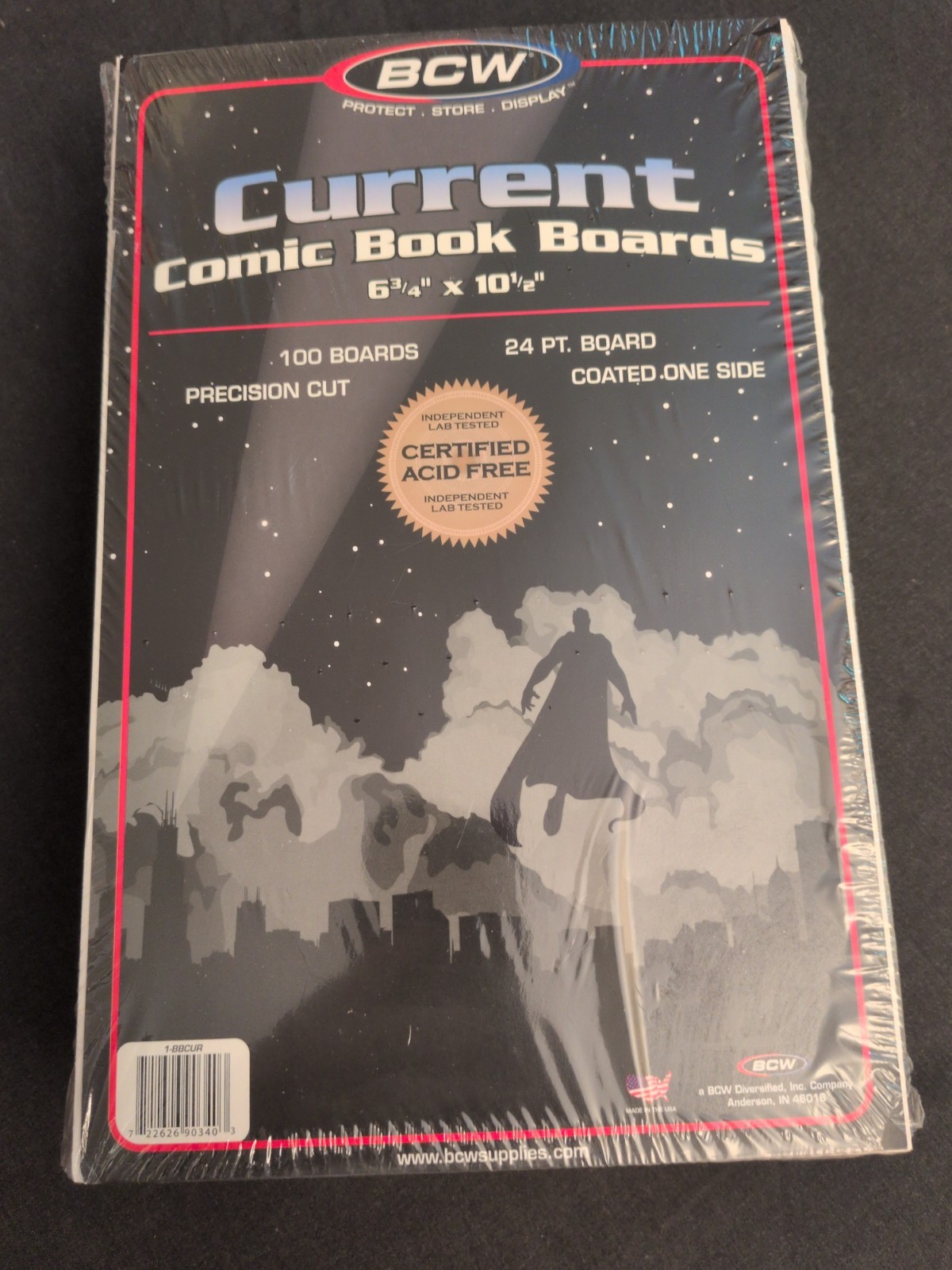 100 Pack BCW Current Age Comic Book Backer Boards AcidFree 24PT 6 3/4″ X 10 1/2″