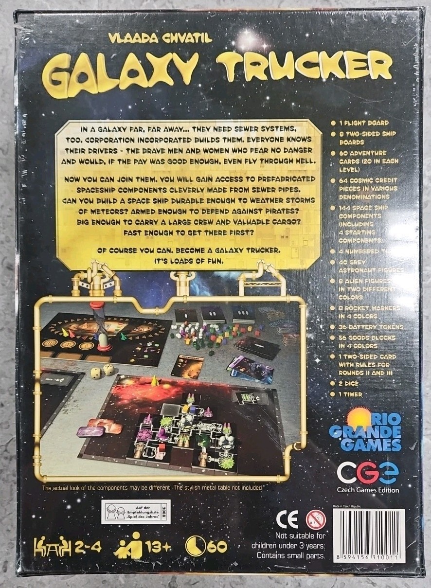 Vlaada Chvatil Galaxy Trucker Czech Games Edition New BOX DAMAGE Free Ship USA