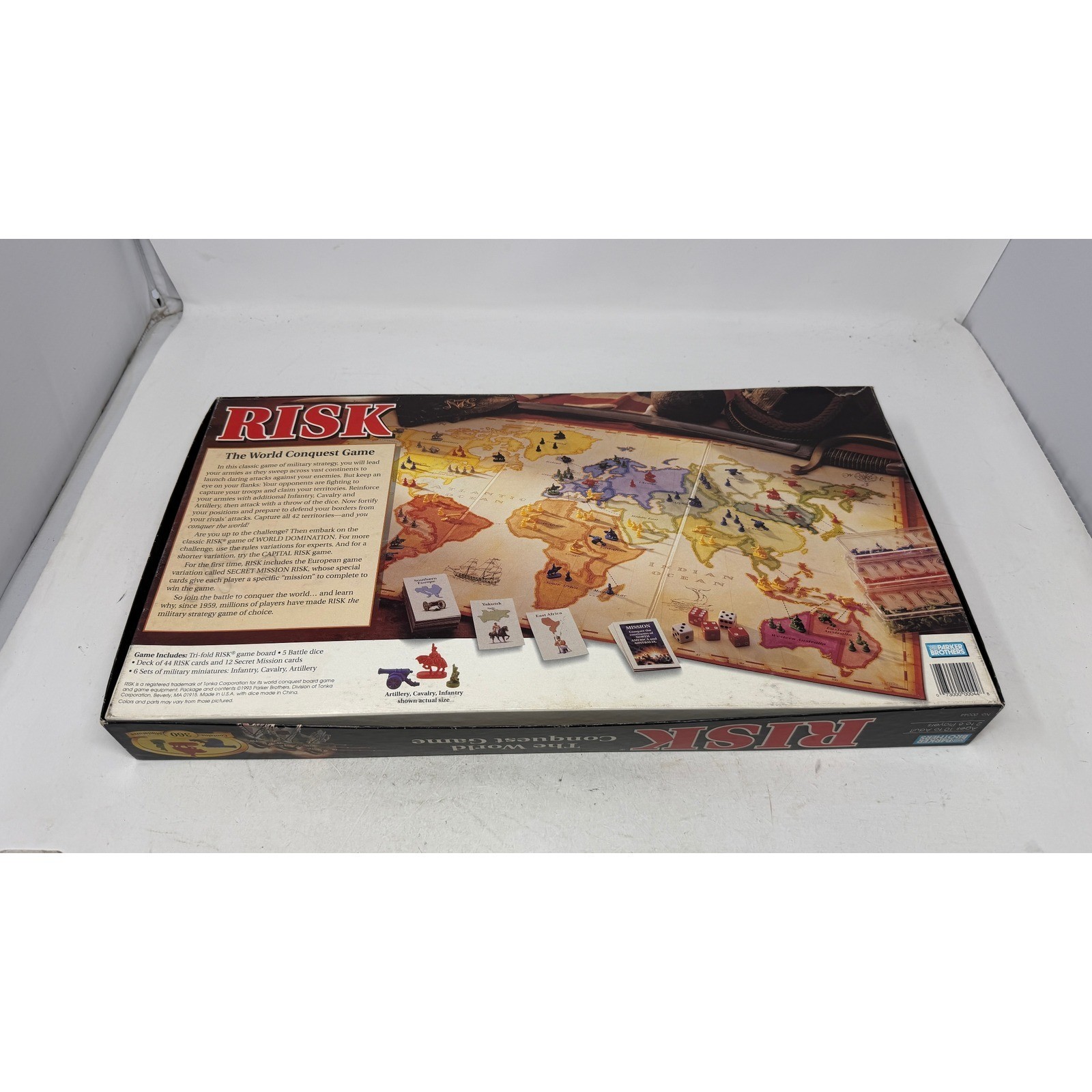 Risk The World Conquest Game Parker Brothers 1993 00044 Board Game Barely USED