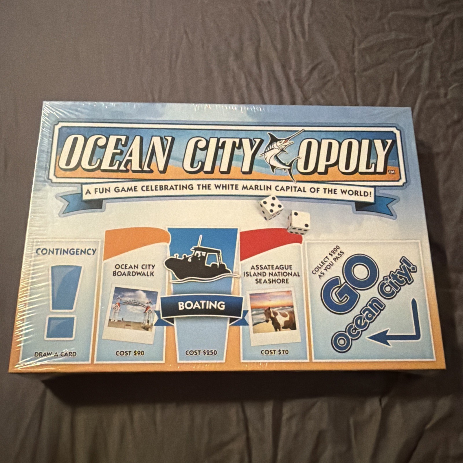 Late For The Sky “Ocean City Opoly” Monopoly Board Game Maryland Sealed New