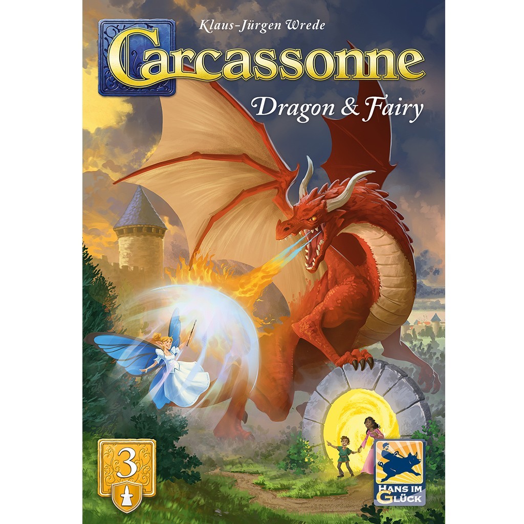 Carcassonne v3.1 Dragon & Fairy Expansion #3 Board Game Hans im Glück
