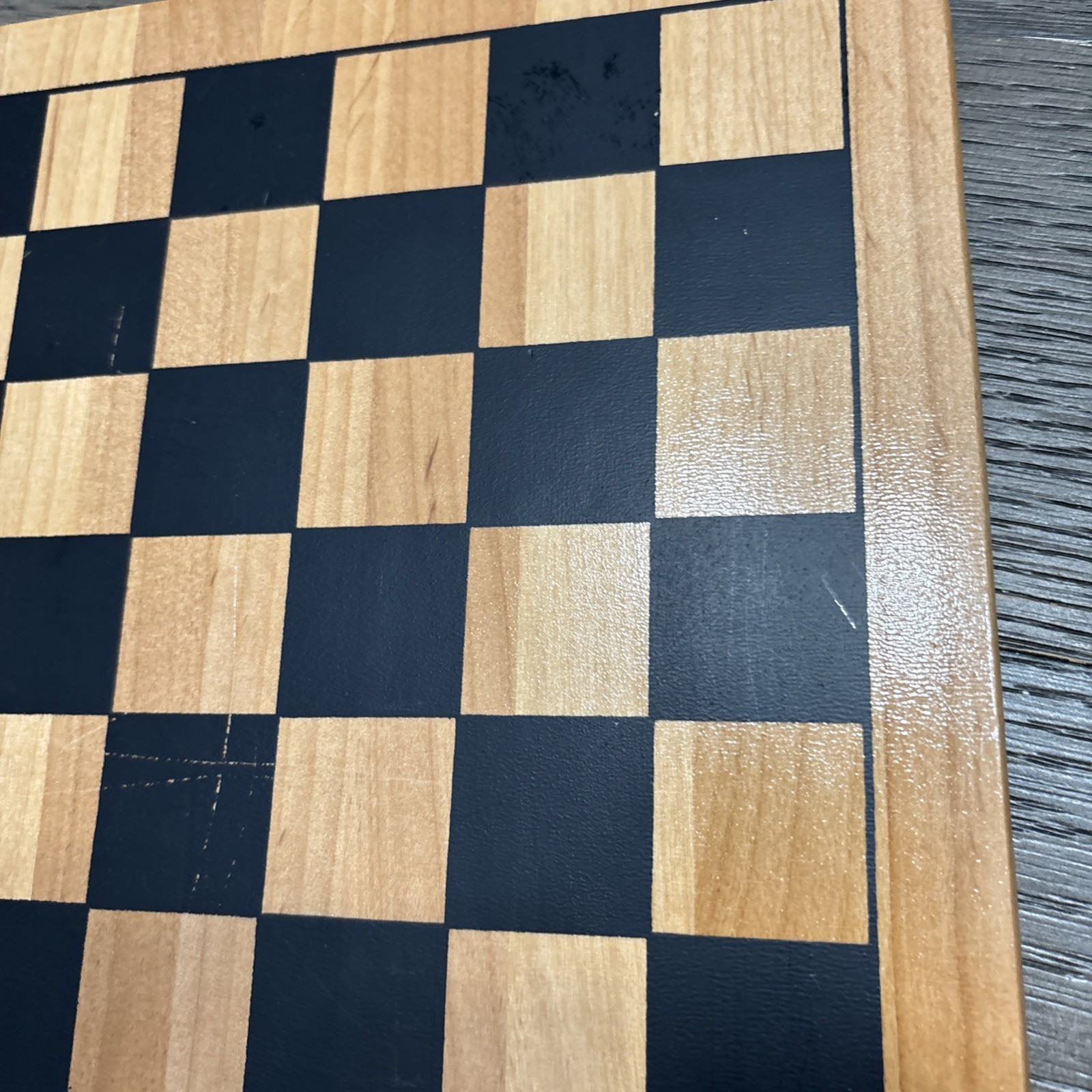 Vintage Reversible Check Board & Chinese Checker Board. 11.5” X 11.5”