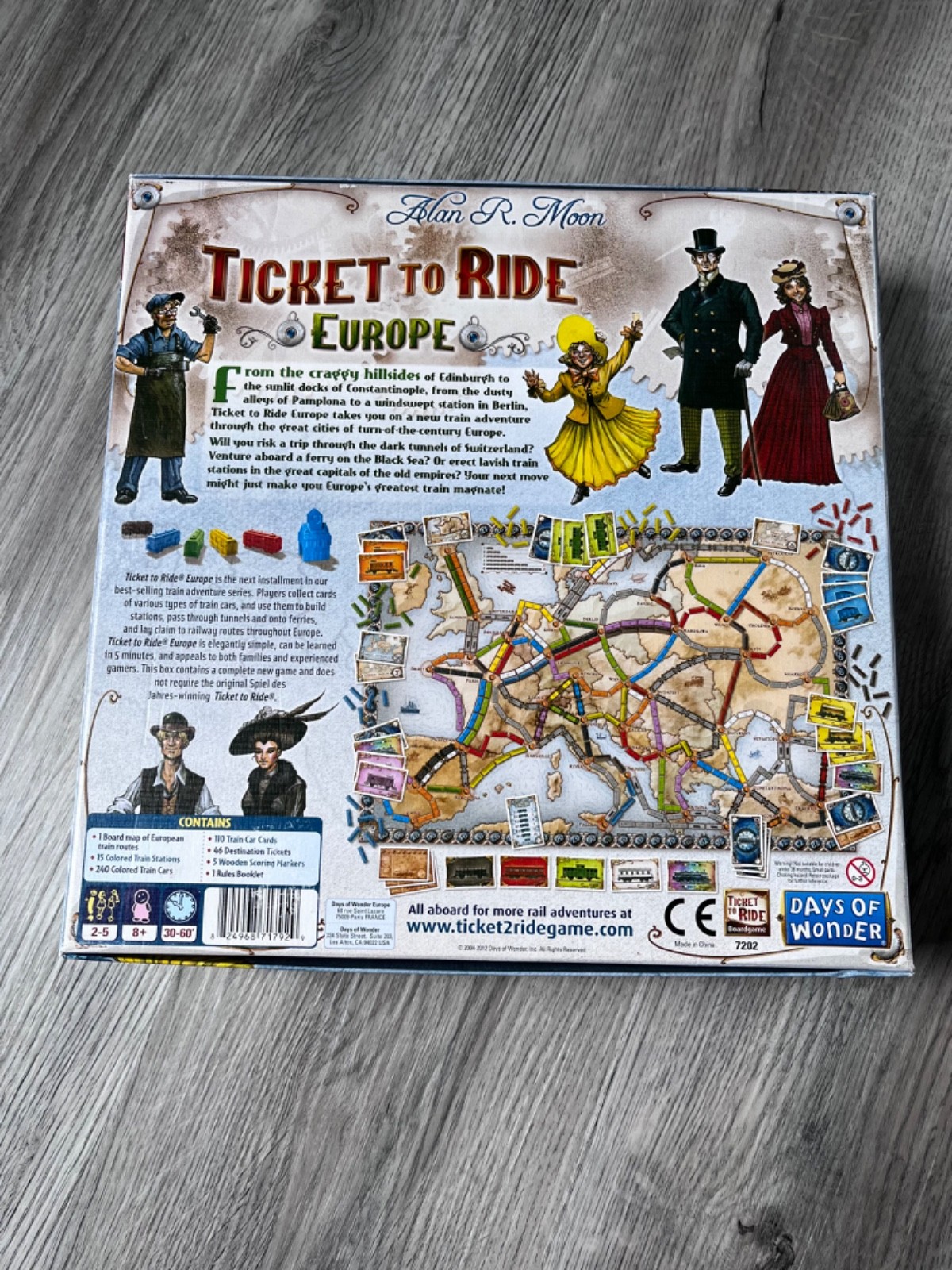 Days of Wonder Ticket to Ride Europe Board Game complete