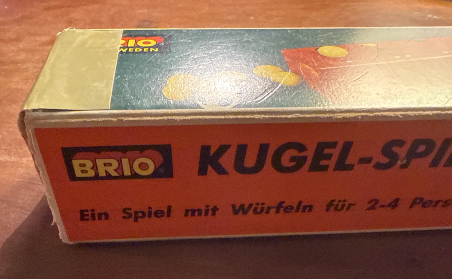 Vintage BRIO KULBANK DICE GAME KUGEL-SPIEL Game with Box HAS DICE/BALLS- Sweden