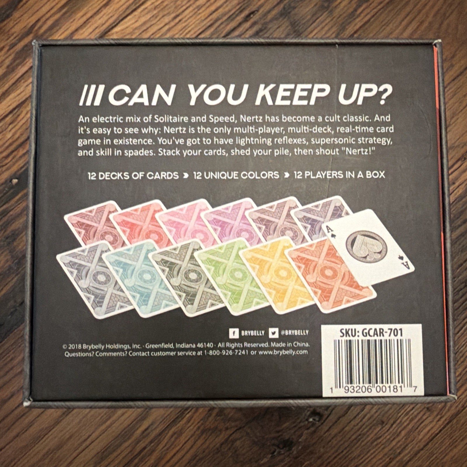Nertz – 12 player edition – 7 sealed decks, 5 gently used decks – 100% complete