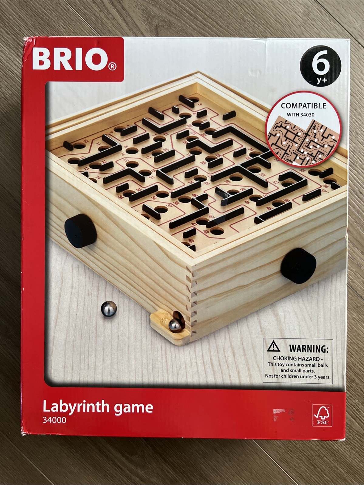 Brio Labyrinth Game 34000 Wooden From 2006
