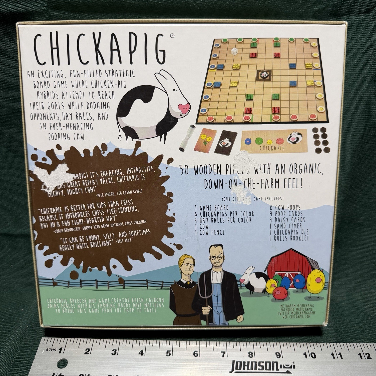 Chickapig – Strategic Family Board Game – Complete – First Edition – Ships Free