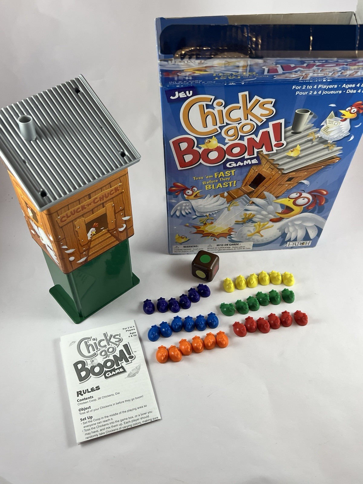Chicks Go Boom Game, Complete, Patch Products