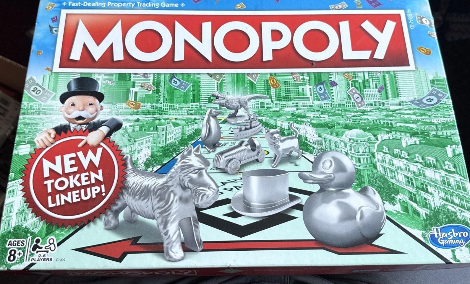 Monopoly Classic Board Game Hasbro Family Night 2-6 Players 2016 New Tokens