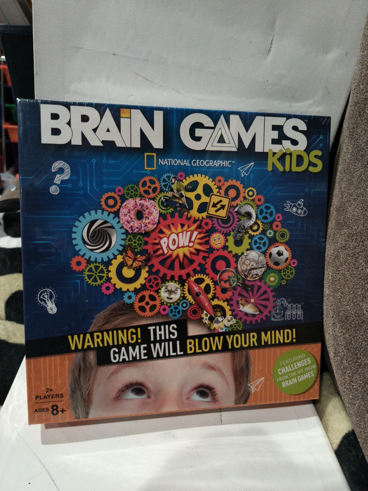 National Geographic Brain Games Kids board game 2+ players Sealed New
