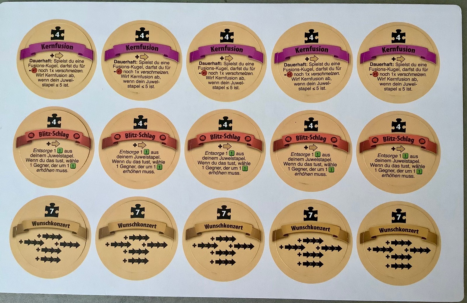 Puzzle Strike (Pegasus Games): Promo Expansion New Chips