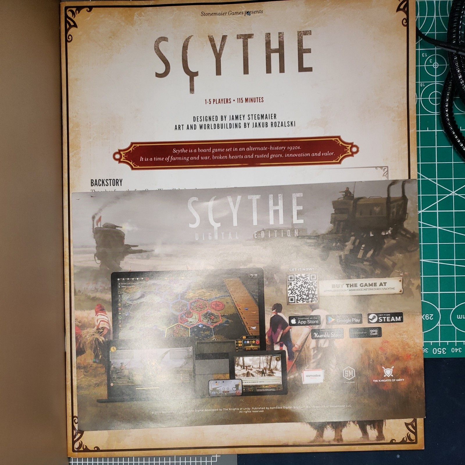 Scythe Board Game 1-5 Players Strategy Engine Building New Opened Box Stonemaier