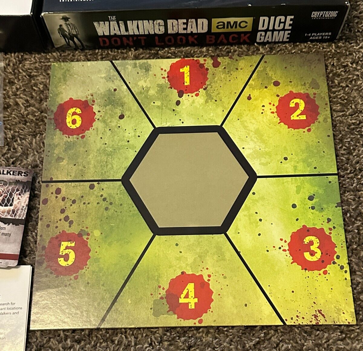The Walking Dead: Don’t Look Back- Dice Game by Cryptozoic – Complete ALL PIECES