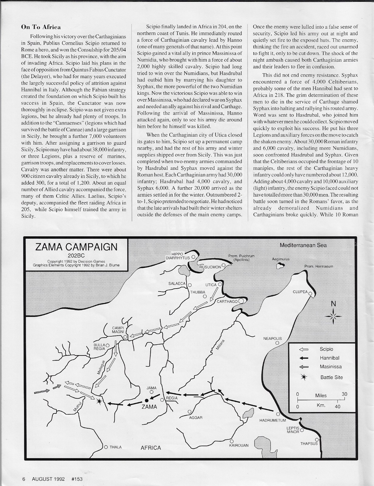 Strategy & Tactics S&T#153 2 Games: Opreration Felix & Zama Ancients – Play Copy