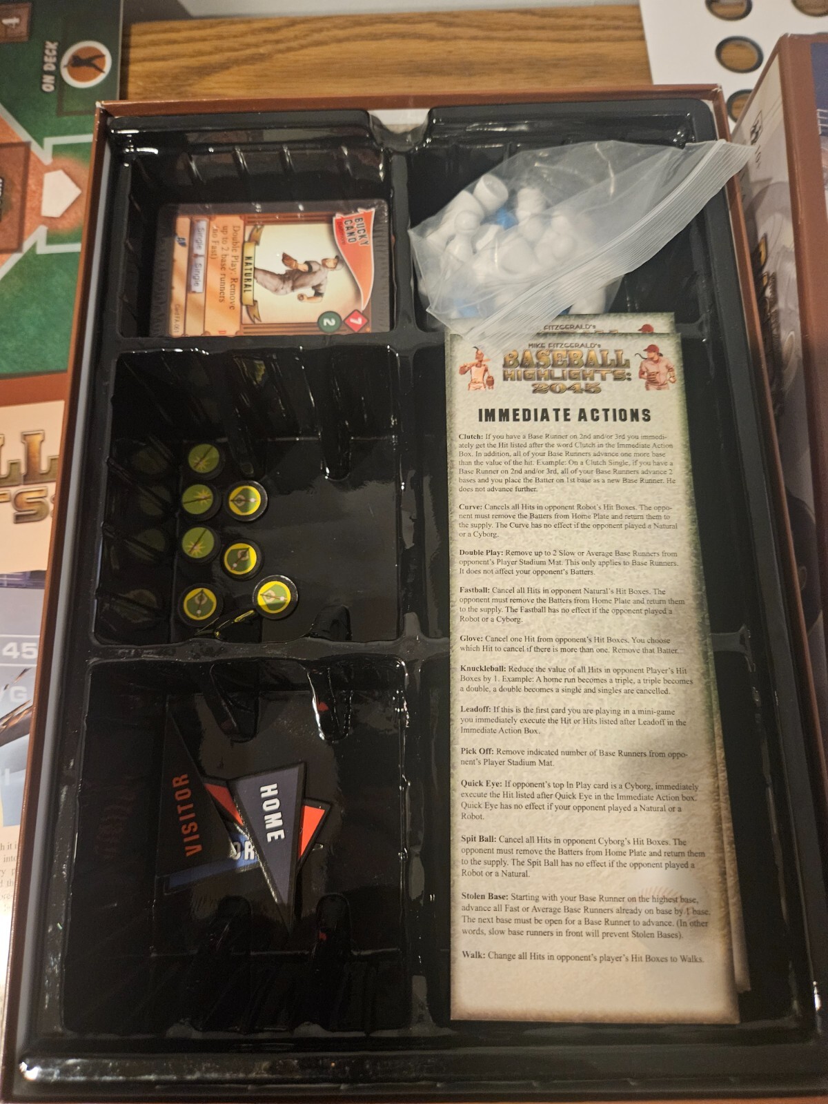 99% Complete Baseball Highlights 2045 Board Game Eagle Gryphon Games FREE SHIP