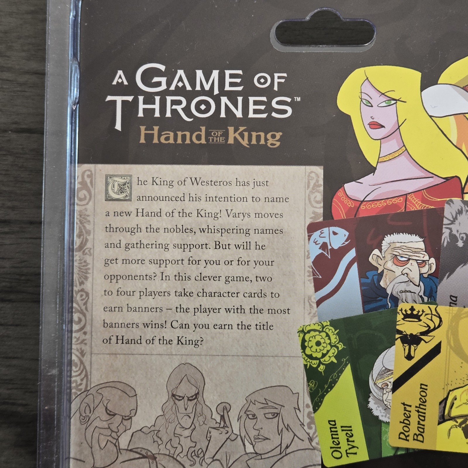 A GAME OF THRONES Hand of The King Card Game A Whimsical Game Of Wits