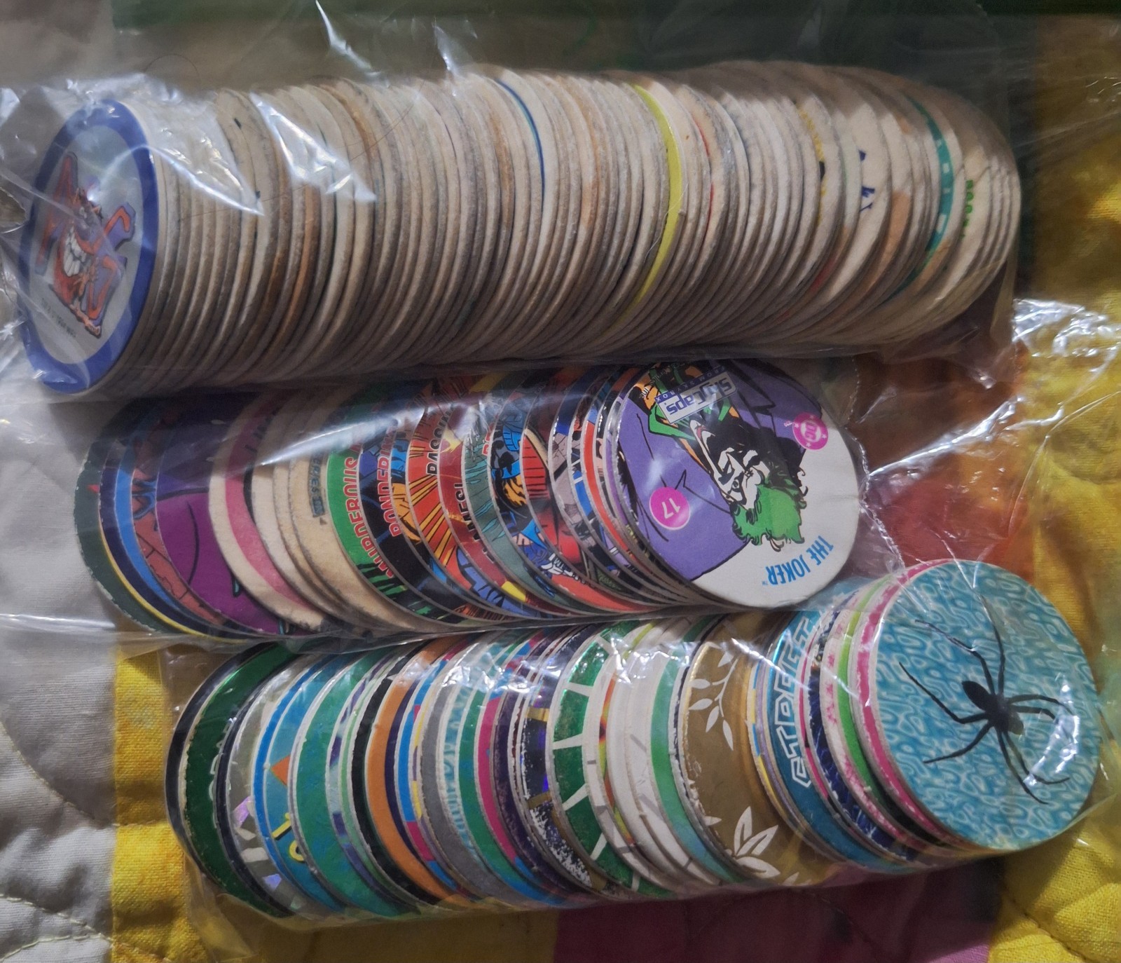 Vintage 90s Lot Of 127 POGS Brands Vary POGS,Dukies Kaps,SkyCaps,Blanks,Staples