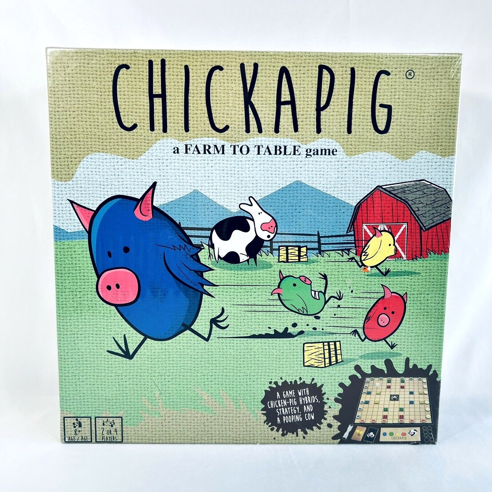 SEALED Chickapig Strategic Board Game Family Friendly For 2-4 Players Kids READ