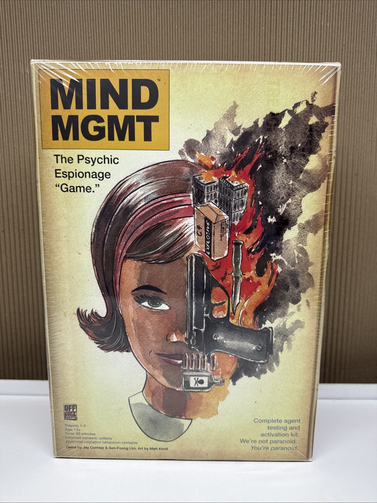 Mind MGMT Kickstarter Edition Strategy Board Game, Includes Solo & Co-op App