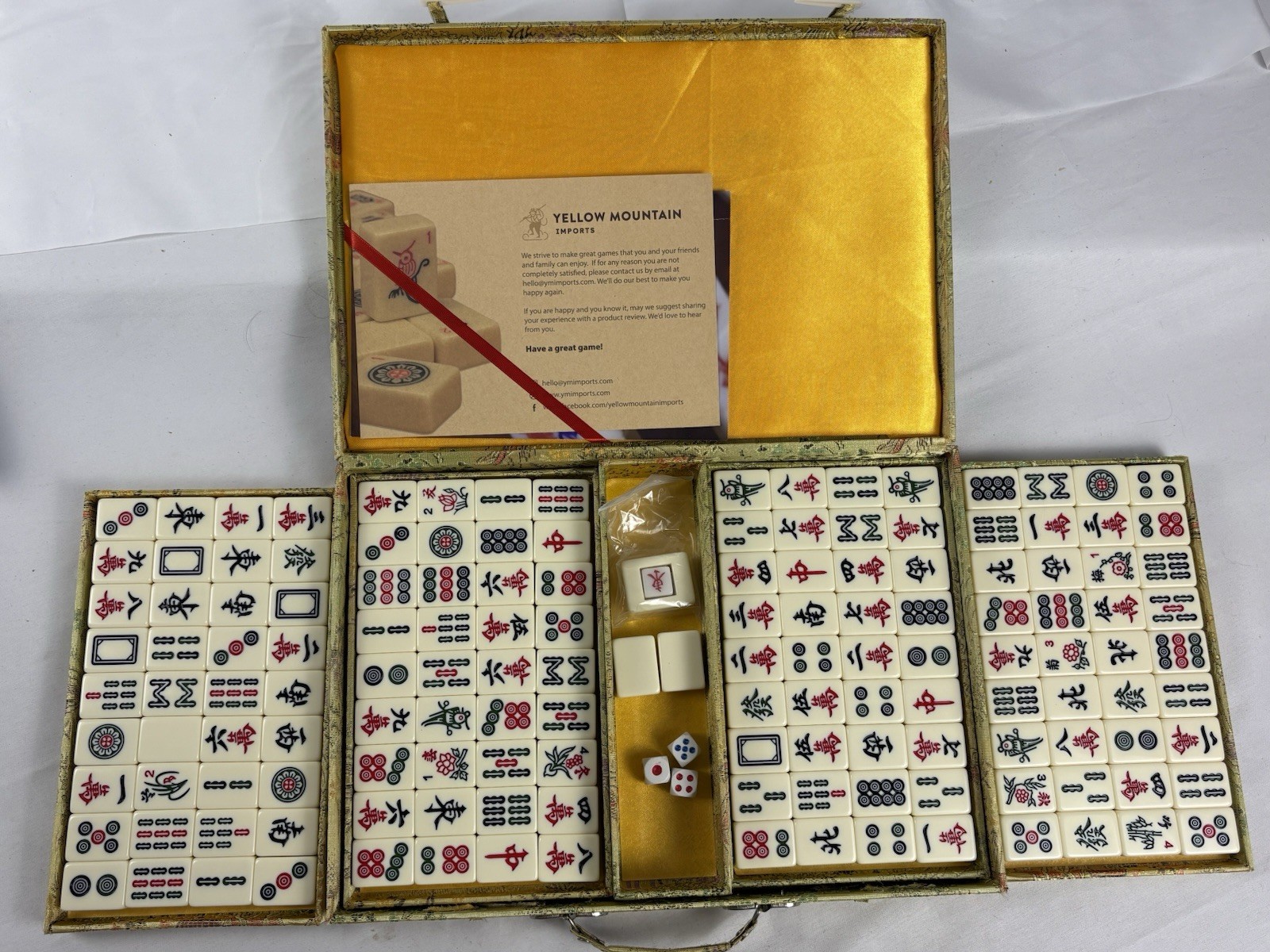 Yellow Mountain Imports Chinese Mahjong Set