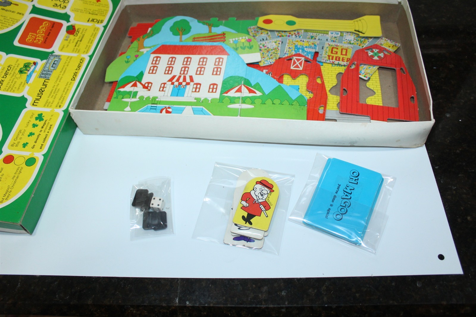 Vintage Mr. Magoo Board Game by Warren In Original Box TV Cartoon Character