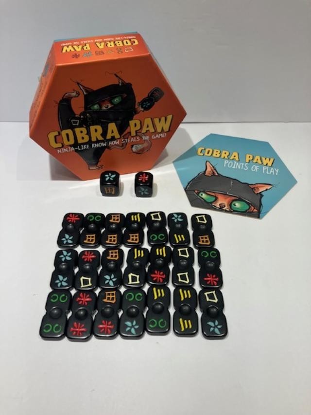 *COMPLETE* Cobra Paw Ninja Tile Game Bananagrams Master Meow Clawfuku Cat Ninja