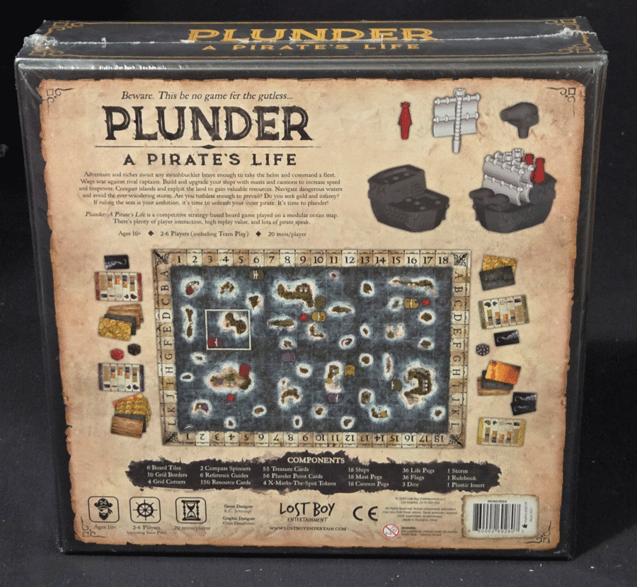 Lost Boy Entertainment Plunder A Pirates Life Adventure Board Game New Sealed