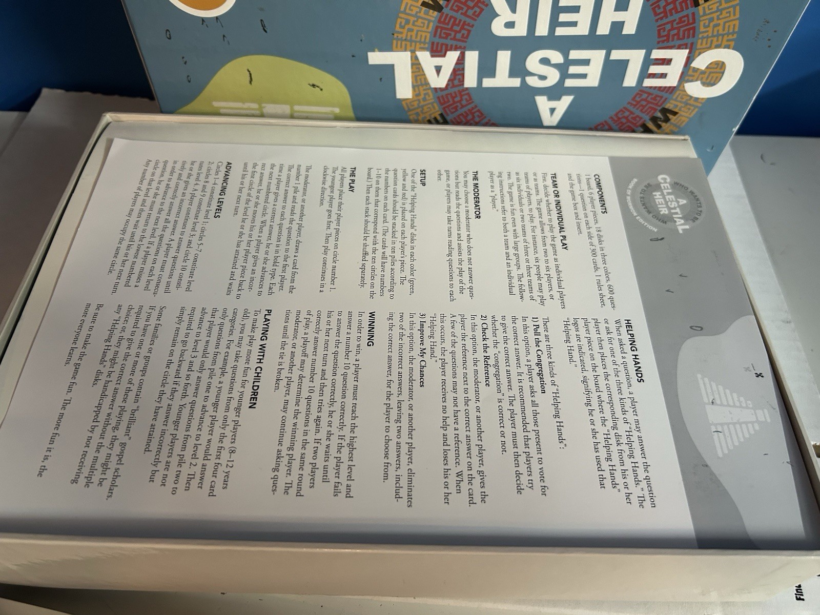 Who Wants To Be A Celestial Heir Board Game Book of Mormon Edition – COMPLETE!