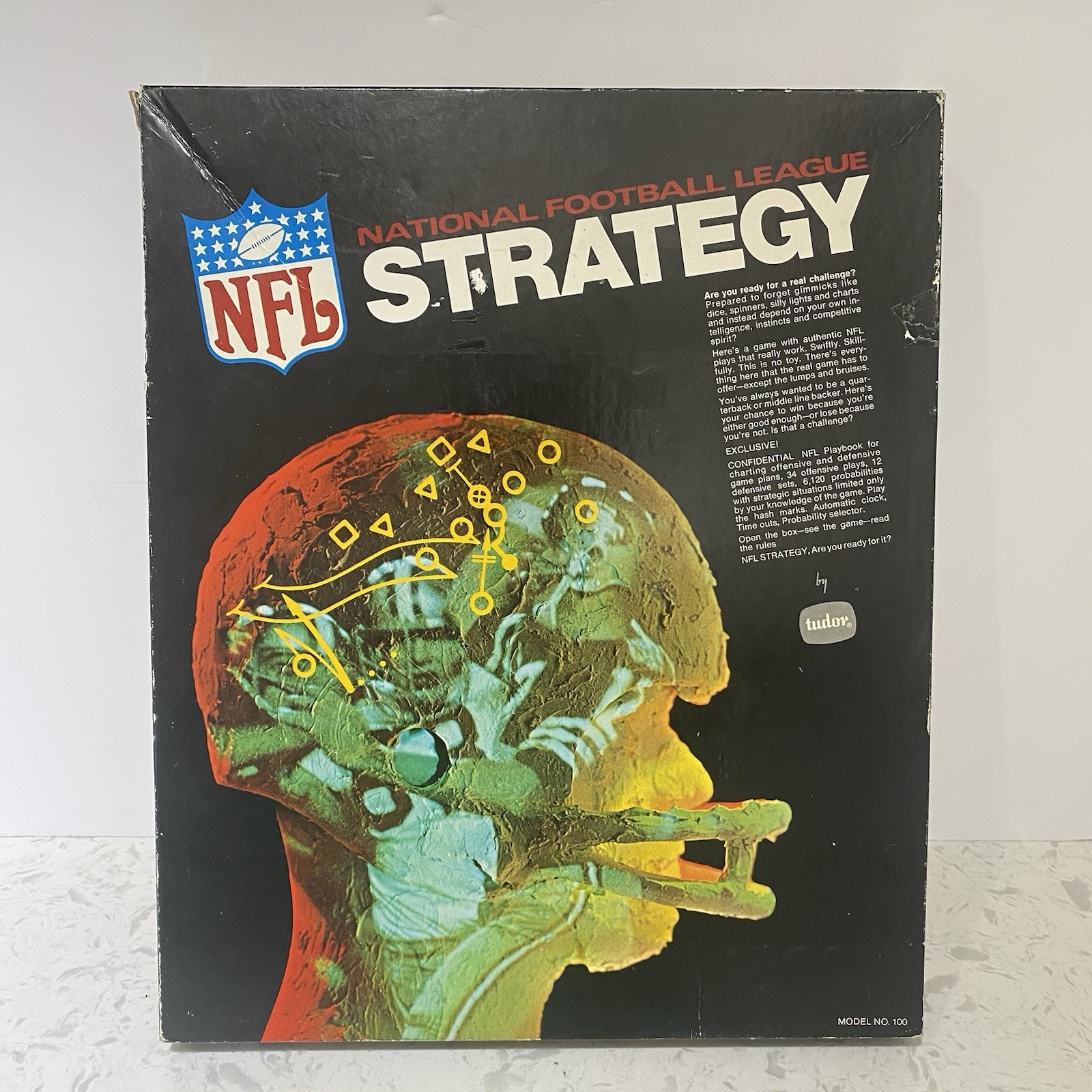 1970 Vintage NFL National Football League Strategy Game by Tudor COMPLETE Read