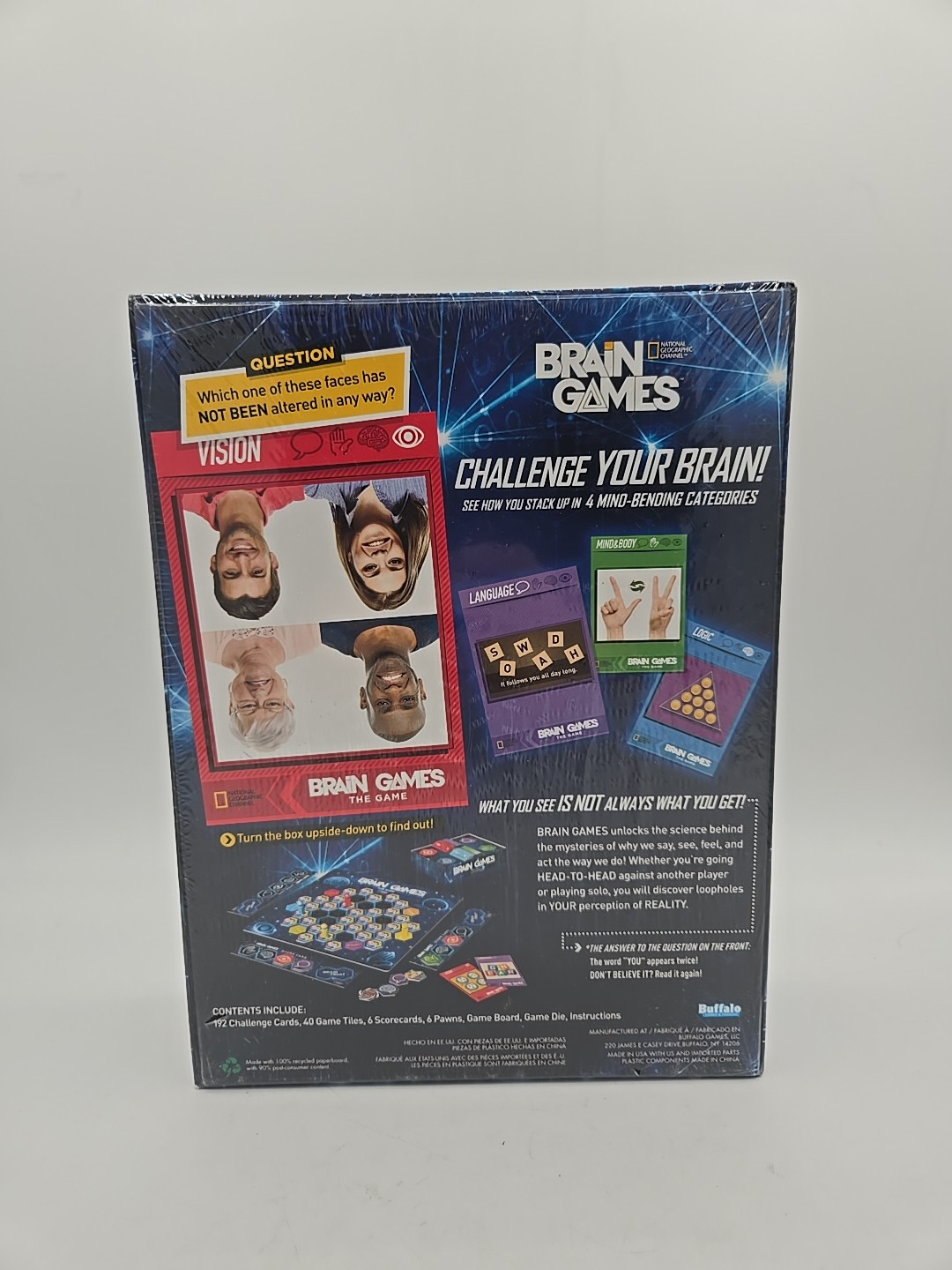 Brain Games. From The National Geographic Channel. Ages 14+ Factory Sealed