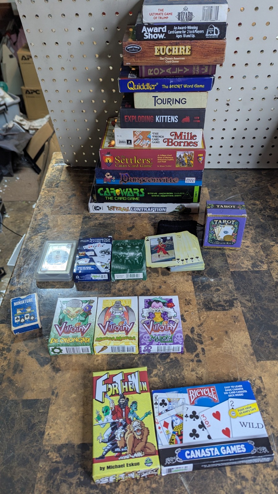 Vintage Card Games And Playing Cards ASSORTED Lot Of 23 – Used To New Condition