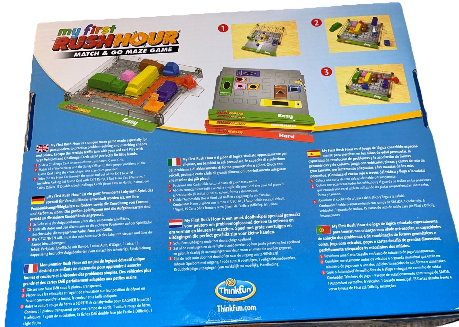 ThinkFun My First Rush Hour Match & Go Maze Game 30 Maze Challenges Ages 3+ B2