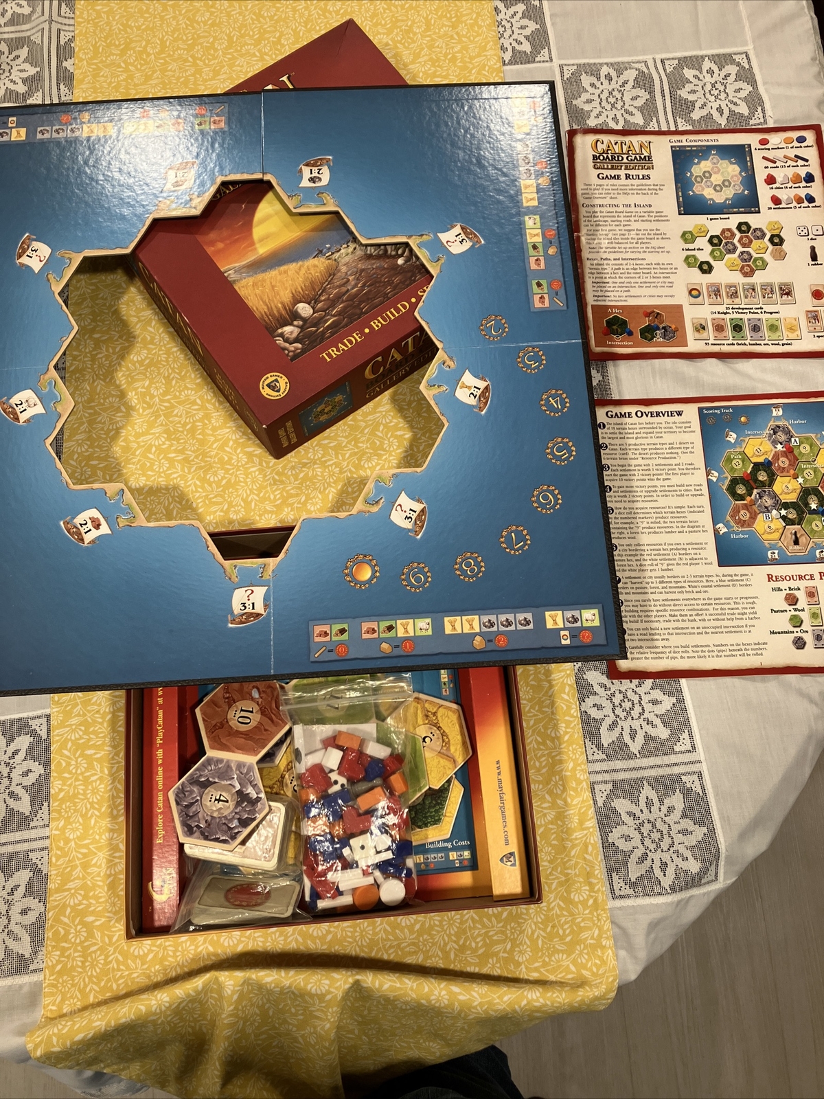 Catan Board Game Gallery Edition 73001 Klaus Teuber Mayfair Games Complete