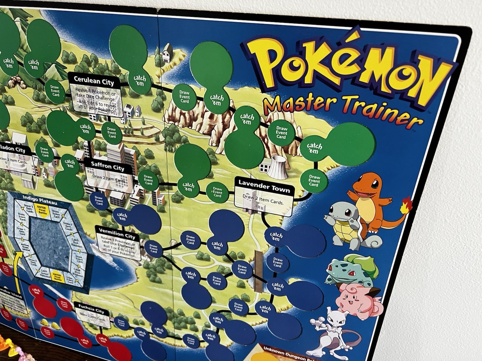 1999 Pokémon Master Trainer Board Game Milton Bradley Incomplete See Description
