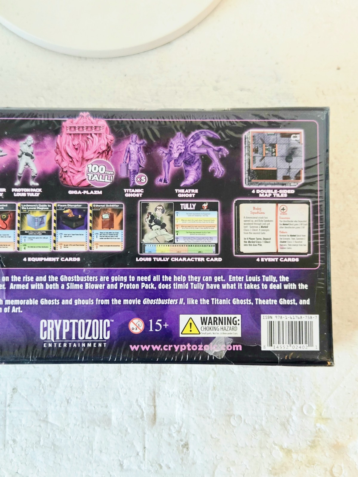 GHOSTBUSTERS BOARD GAME EXPANSION PACK LOUIS TULLY PLAZM PHENOMENON SEALED 2017