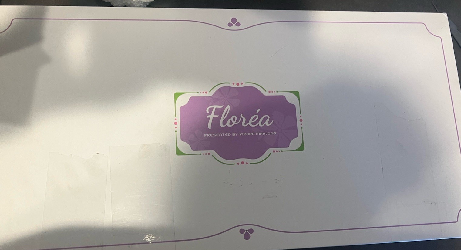 Florea Luxury American Mahjong Set 160 Hand Painted Tiles Purple Gift Box