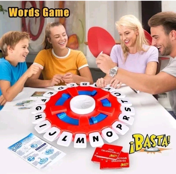 New BASTA Spanish Word Game Fast-Paced Family Board Game for fun NEW SEALED