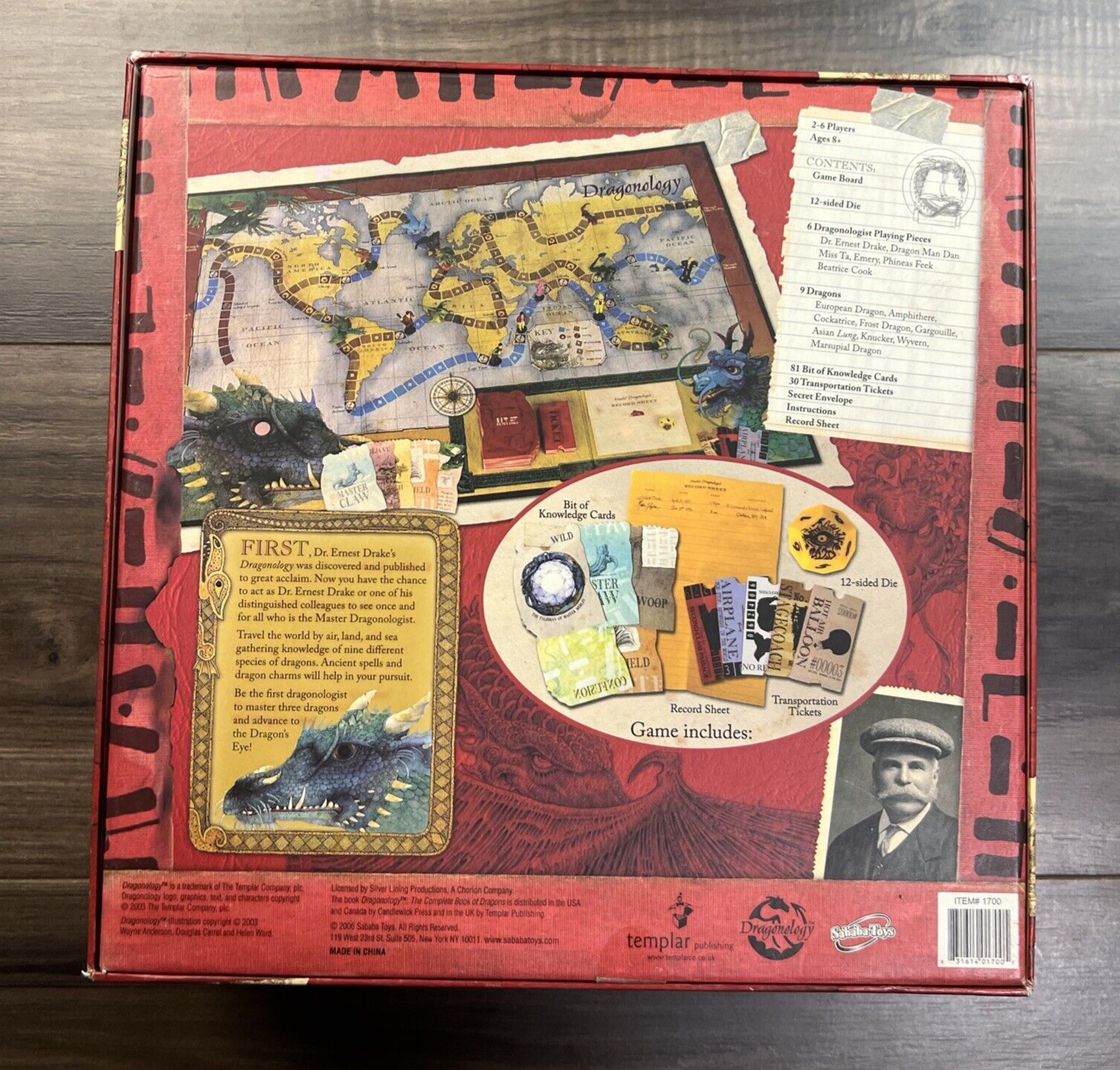 Dragonology The Game 2003 Sababa Toys Board Game (Missing 1 Figure)