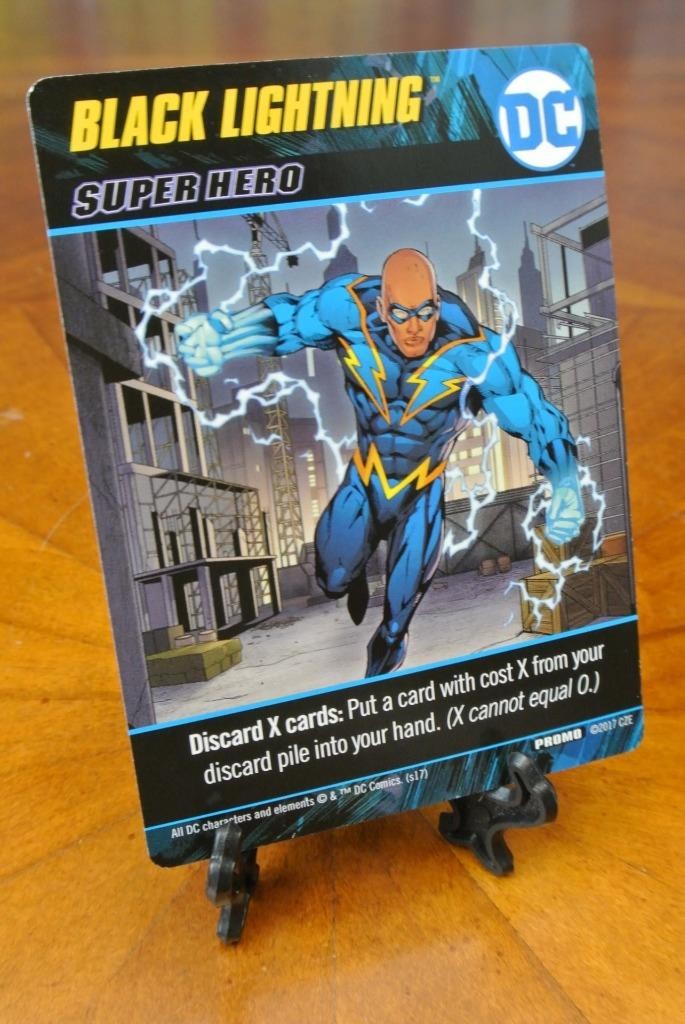 BLACK LIGHTNING DC Comics Deck Building Game Expansion Promo Preorder Bonus