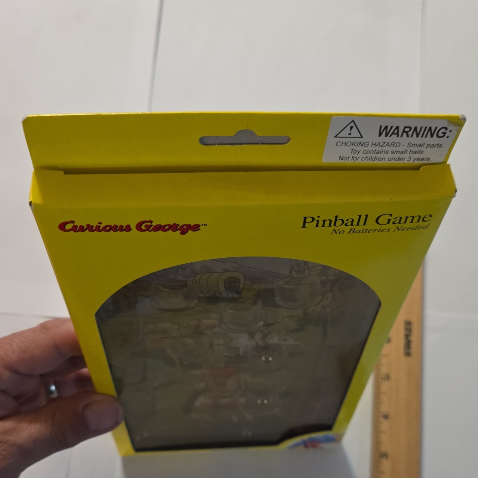 Schylling Curious George Pinball Game No Batteries Required 1 Player Age 3+ 2000