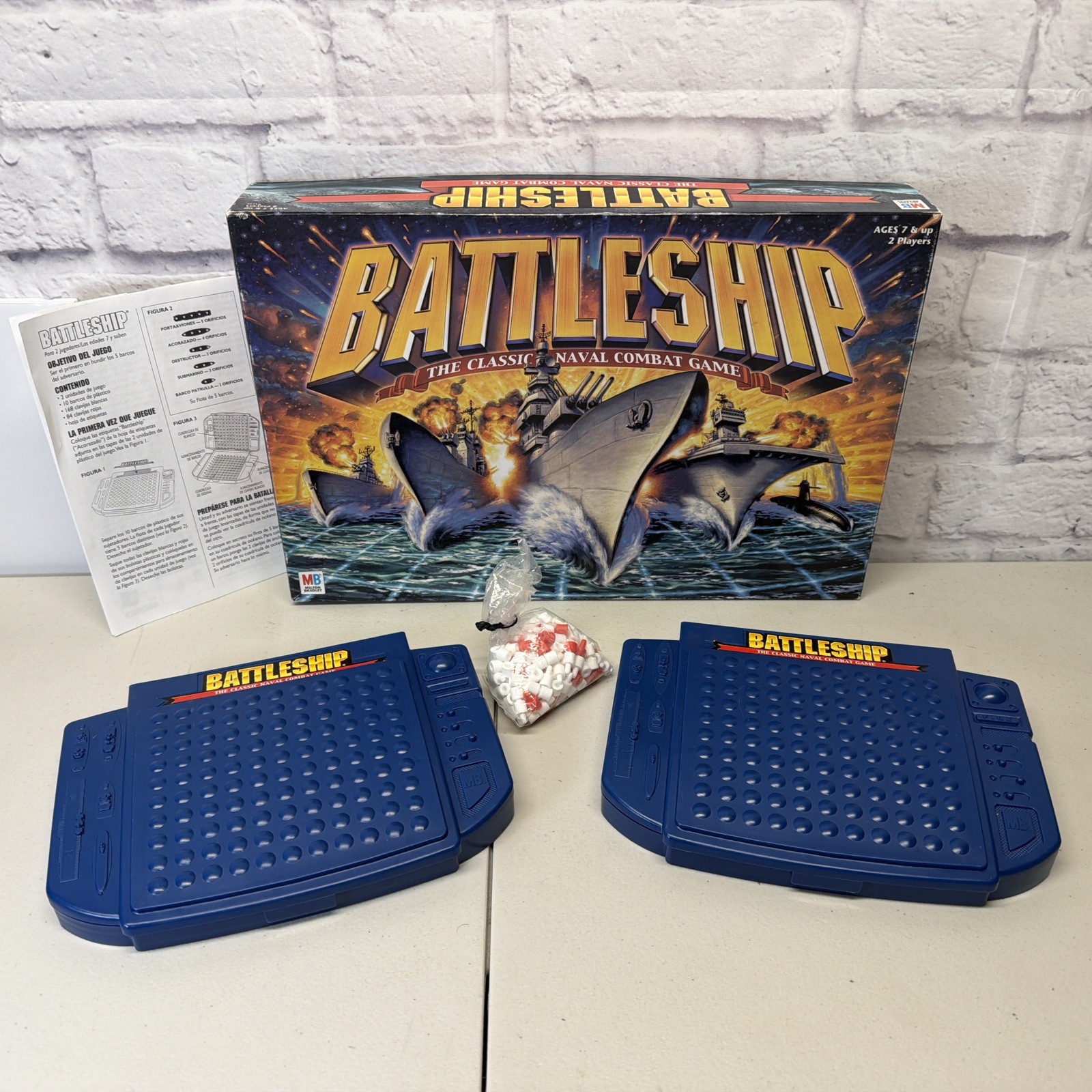 BATTLESHIP Strategy Game Milton Bradley Vintage 2002 You Sunk My Battleship