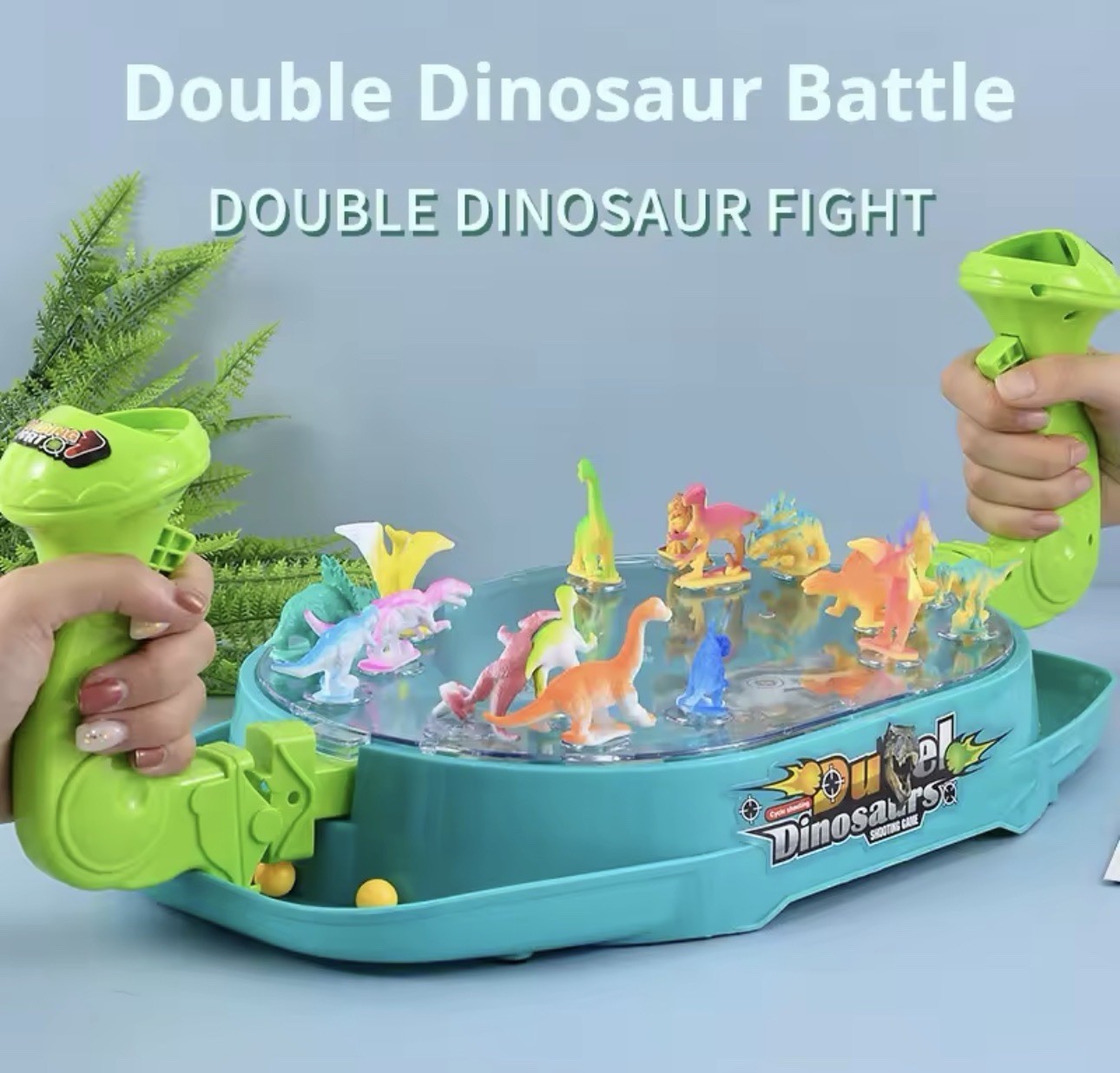 New Children’s Two-Player Battle Catapult Dinosaur Game Toy Christmas Gift Kids