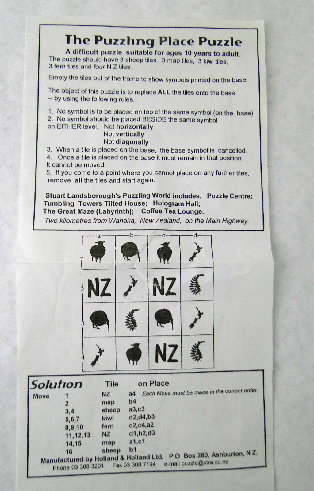 The Puzzling Place Puzzle Game New Zealand