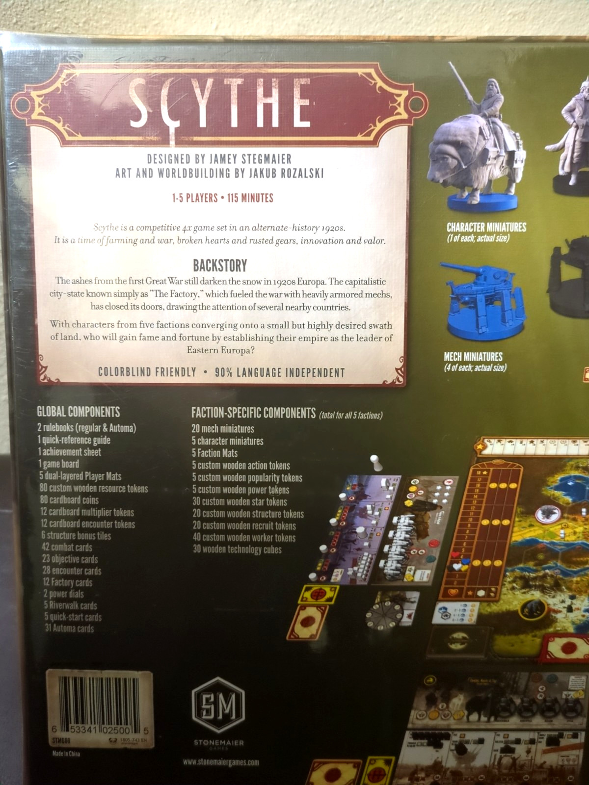 Scythe Board Game NEW Sealed Stonemaier Games Slight Top Edge Box Dent