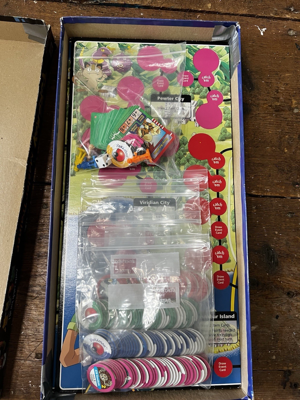1999 Pokémon Master Trainer Board Game Milton Bradley Incomplete See Description