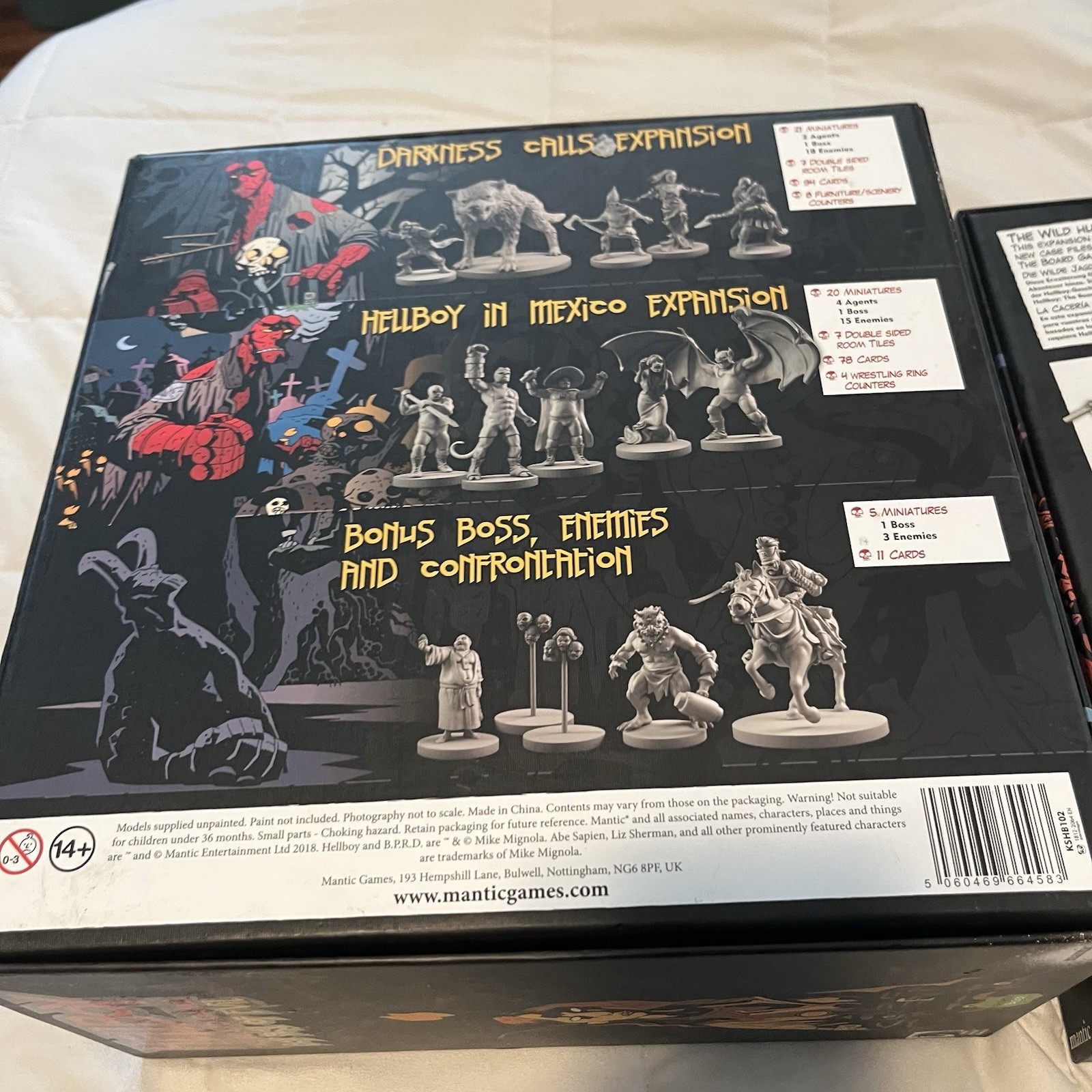 Hellboy: The Board Game (Expansions) Box Full of Evil & The Wild Hunt COMPLETE