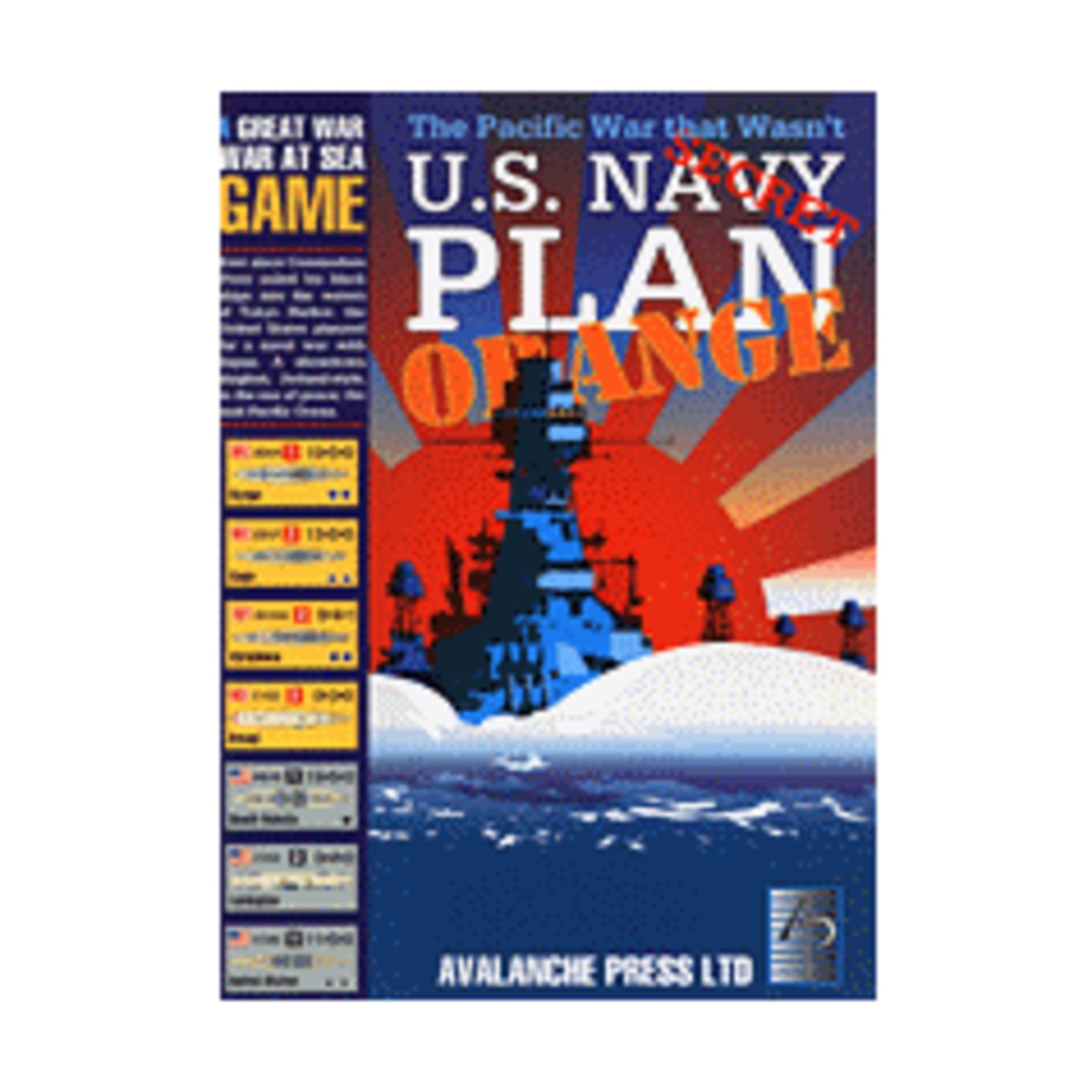 Wargame Great War at Sea #4 – U.S. Navy Plan Orange Box VG+/NM