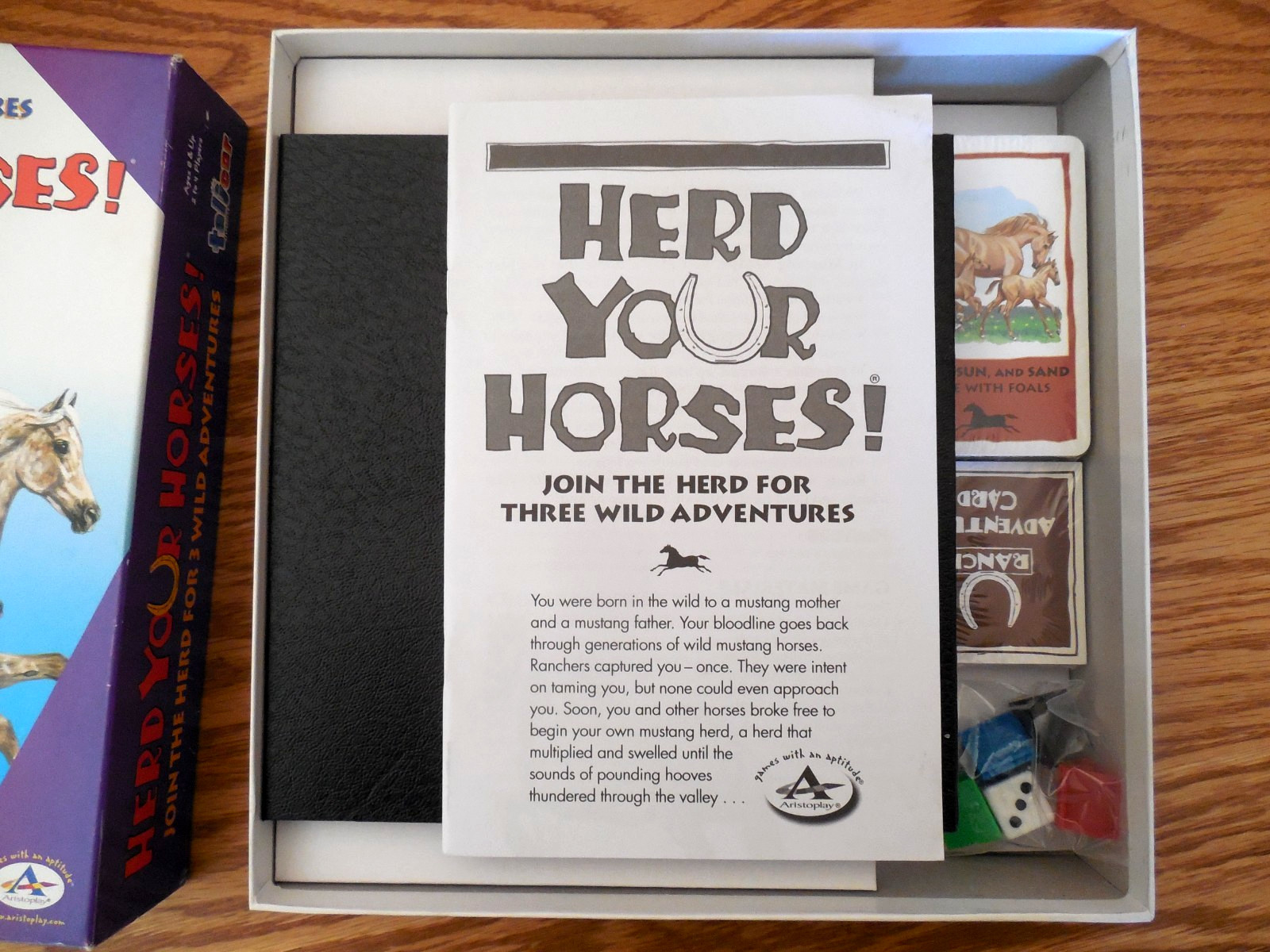 NEW Talicor Aristoplay “Herd Your Horses” Game of 3 Wild Adventures Ages 8+