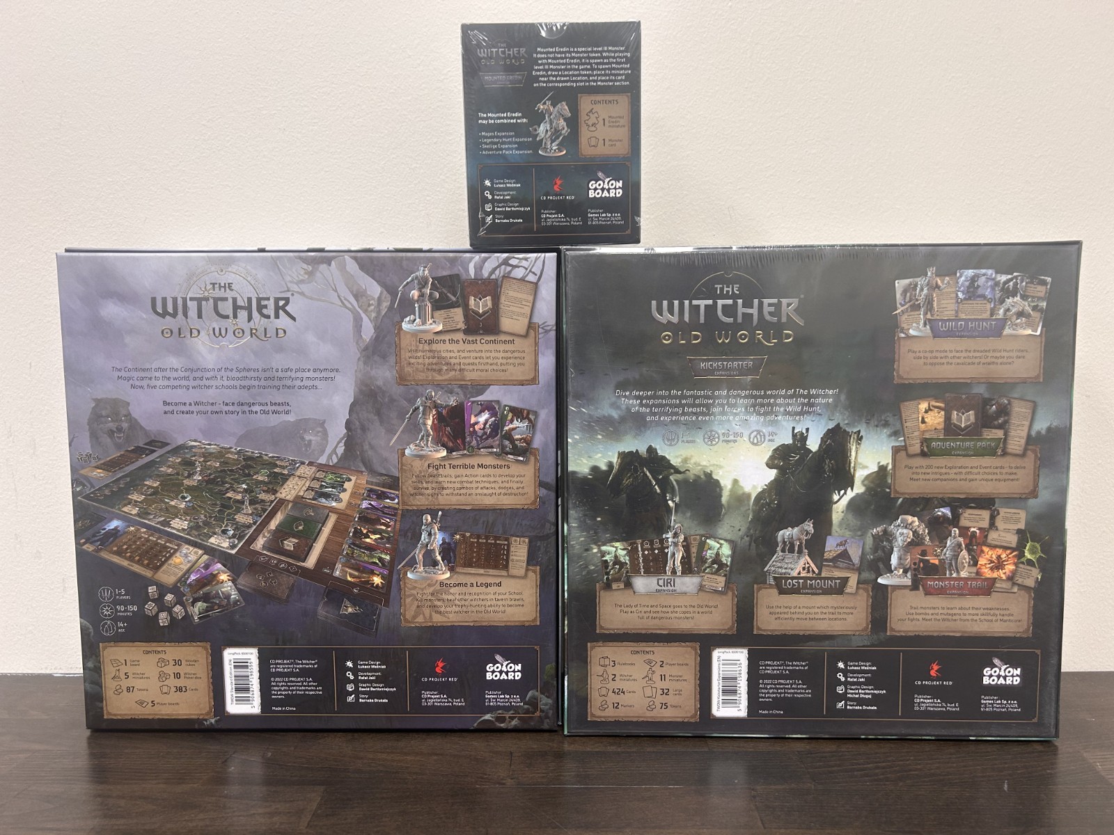 Go On Board – The Witcher Old World + Kickstarter Expansions + Mounted Eredin EX